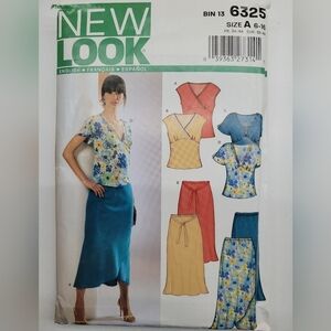 New Look Women's Floral Top and Skirt Pattern